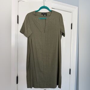 Theory Army Green Dress